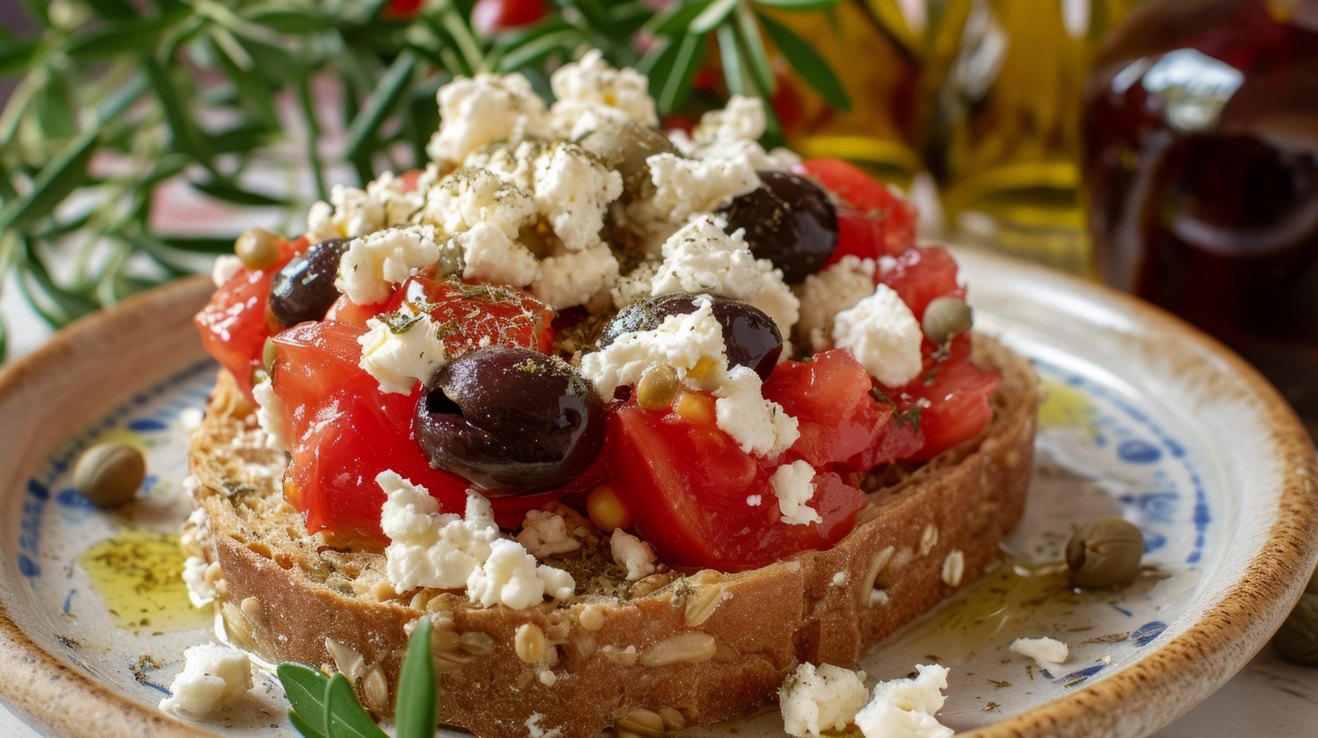 traditionelles Meze oder Salat von Kreta