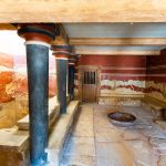 Der sogenannte Thronsaal des Palastes von Knossos