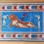 Minoisches Wandfresko "Der Stierspringer"