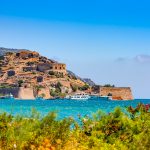 The island fortress of Spinalonga, Crete, Greece